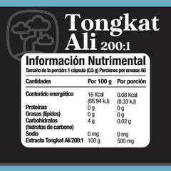 Shilajit 20% Ácido Fúlvico 60 Caps + Tongkat Ali 200:1 60 cápsulas