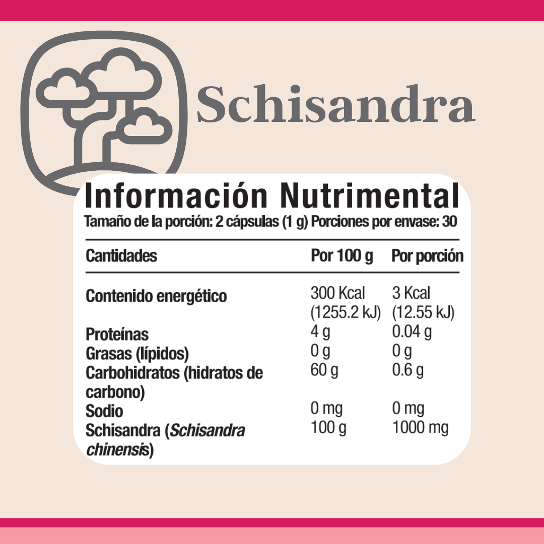 Schisandra 60 cápsulas